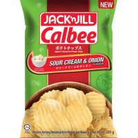 JACK N JILL CALBEE POTATO CHIPS SOUR CREAM 150G x 12