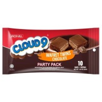 CLOUD 9 WAFRET TWIN CHOCOLATE 14G x 10S PARTY PACK x 24