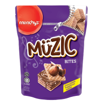 MUZIC HAZELNUT WAFER BITES 180G x 24