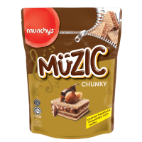 MUZIC HAZELNUT WAFER CHUNKY 150G x 24
