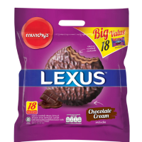 LEXUS CHOCO COATED CREAM BISCUITS 360G  x 12