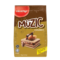MUZIC HAZELNUT WAFER CHUNKY 90G x 24