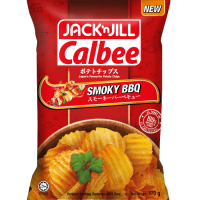 JACK N JILL CALBEE POTATO CHIPS SMOKY BBQ 170G x 12
